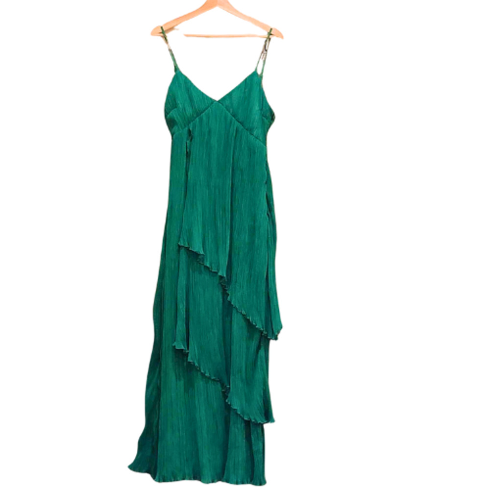 Lovers + Friends Mae Gown in Kelly Green NWOT Size Small - Picture 3 of 4
